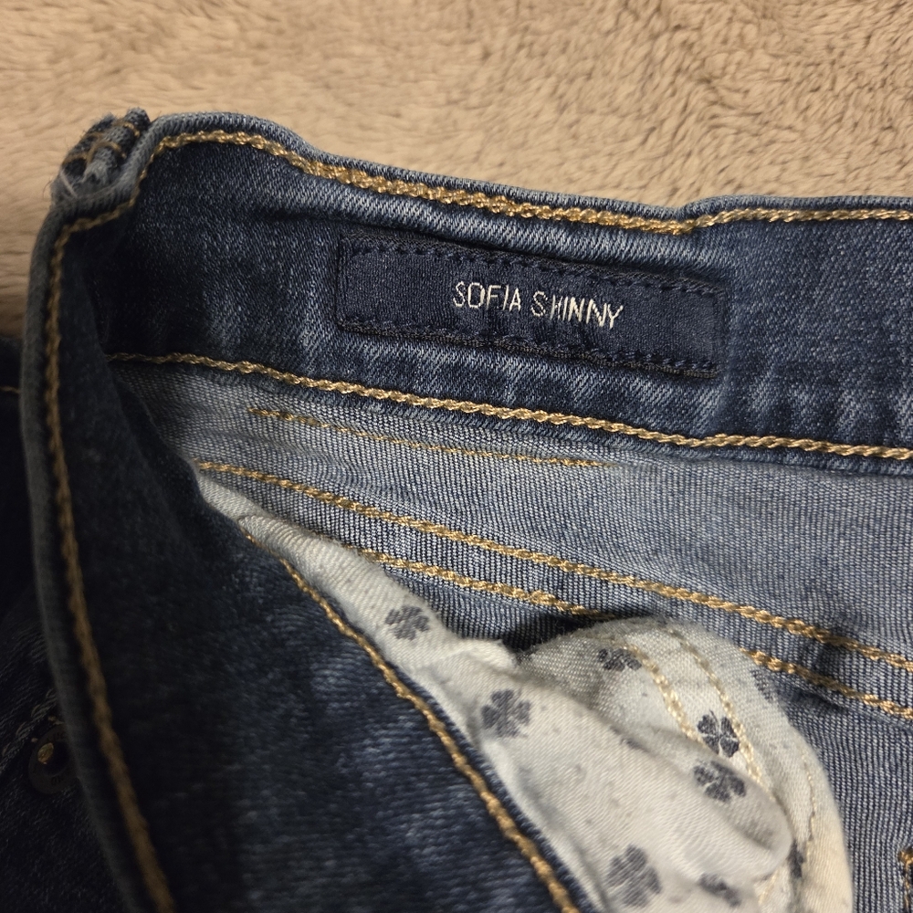 Lucky Brand Women's Dark Blue Skinny Jeans Sofia Jeans Size 6